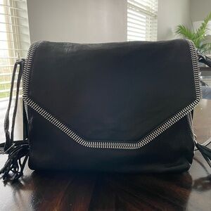 NWT Day & Mood Black Leather Halo Crossbody
